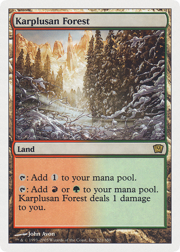 Karplusan Forest (9ED-321) - 9th Edition
