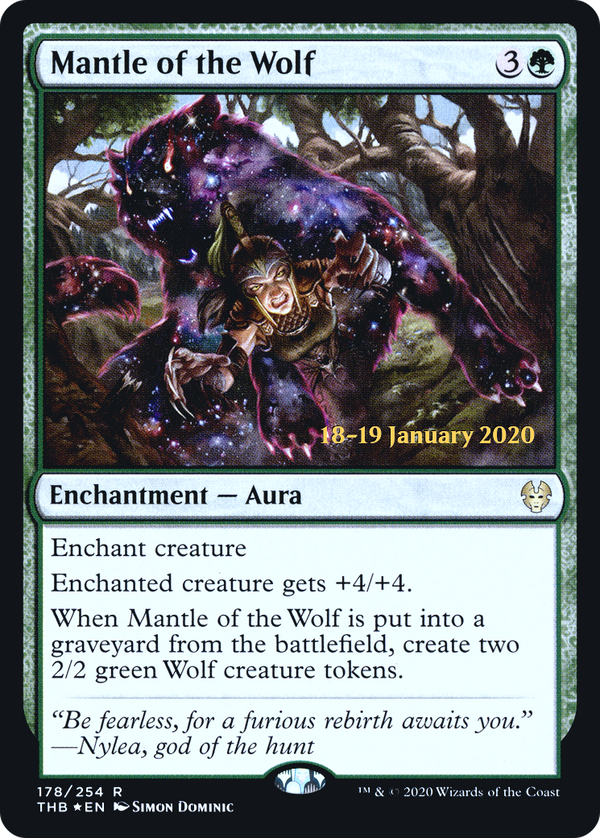 Mantle of the Wolf (PRE-178S) - Theros Beyond Death Promos Foil