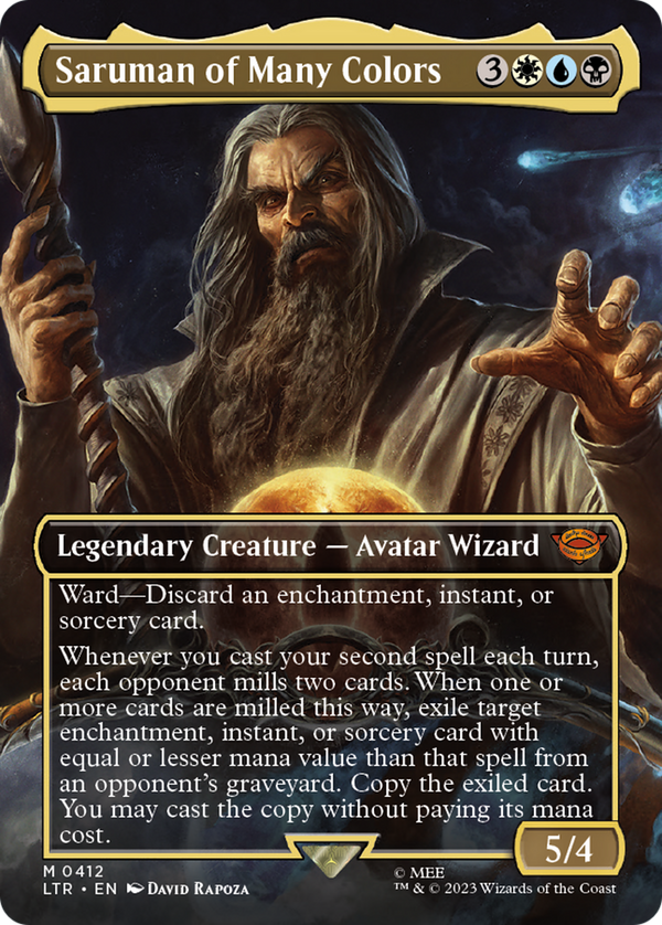 Saruman of Many Colors (Borderless) (LTR-412) - The Lord of the Rings: Tales of Middle-earth