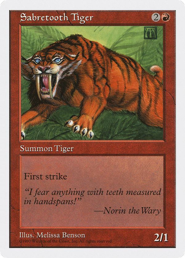 Sabretooth Tiger (5ED-) - Fifth Edition