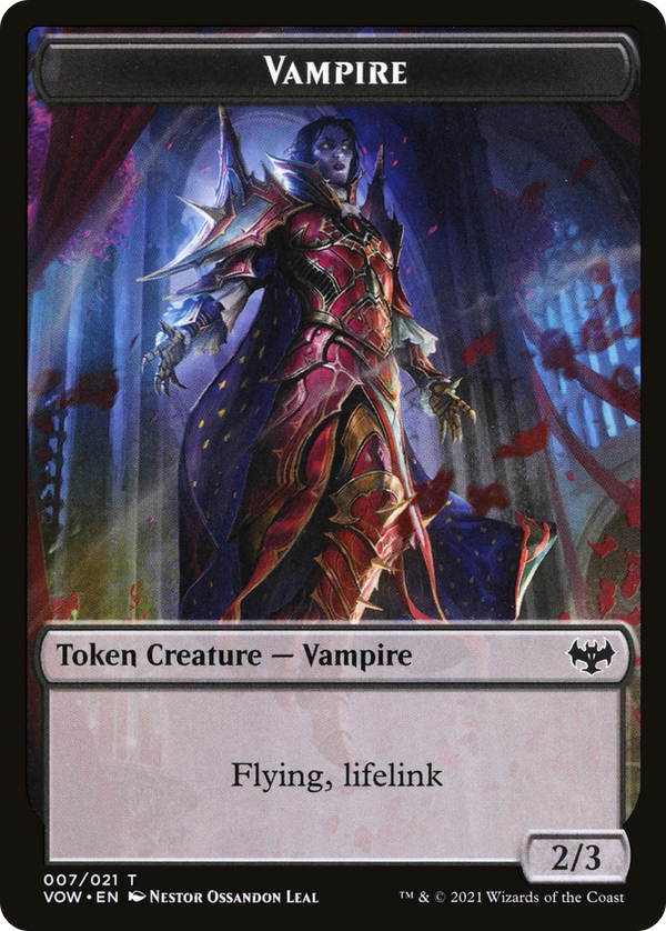 Vampire (TVOW-007) - Innistrad: Crimson Vow Tokens Foil