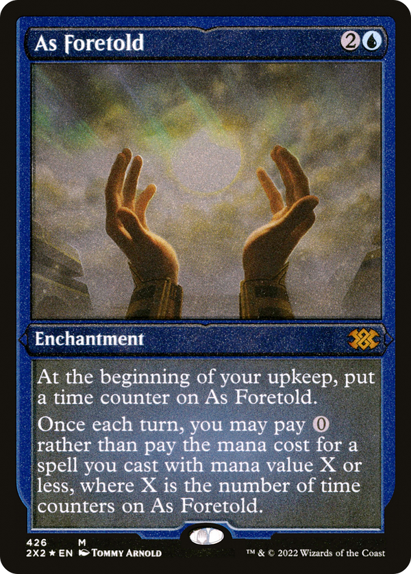 As Foretold (Foil Etched) (2X2-426) - Double Masters 2022 Foil