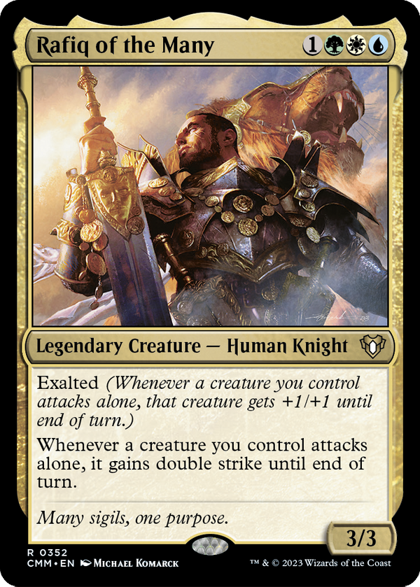 Rafiq of the Many (CMM-352) - Commander Masters Foil