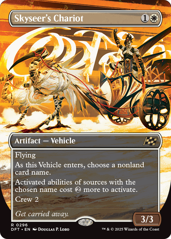 Skyseer's Chariot (Borderless) (DFT-296) - Aetherdrift Foil