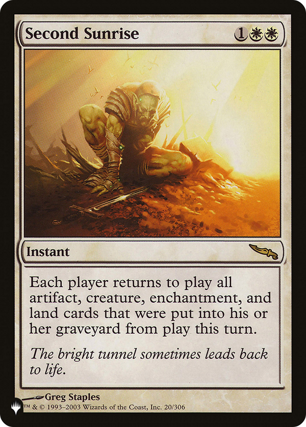 Second Sunrise (LIST-MRD-20) - The List