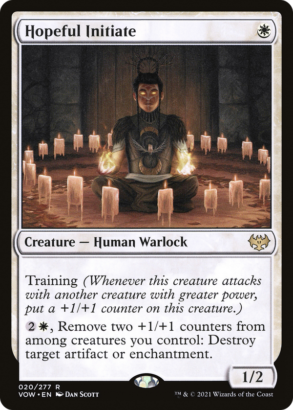 Hopeful Initiate (VOW-020) - Innistrad: Crimson Vow Foil