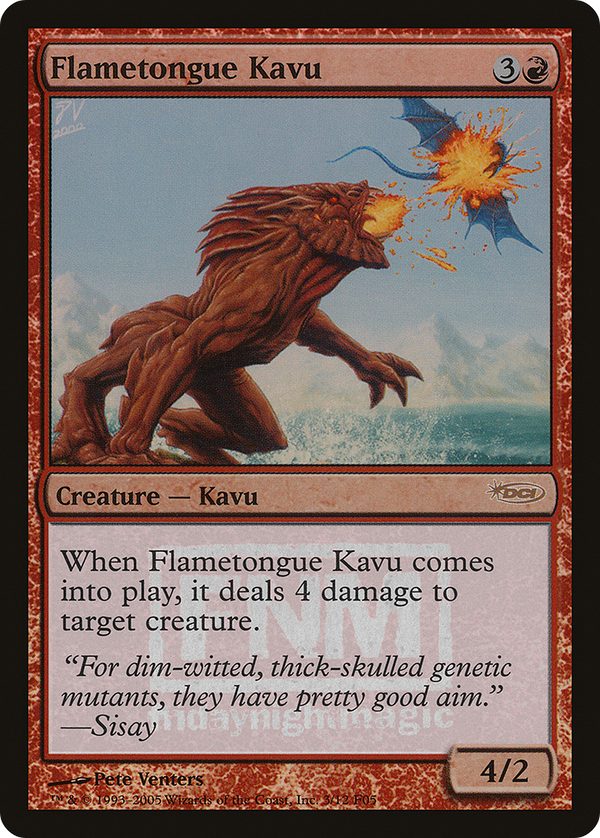 Flametongue Kavu (FNM-003) - Friday Night Magic 2005 Foil