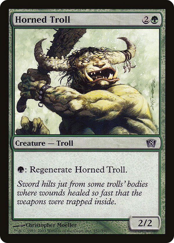 Horned Troll (8ED-257★) - 8th Edition Foil