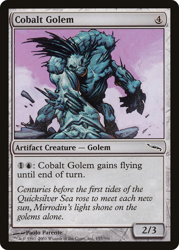 Cobalt Golem (MRD-157) - Mirrodin