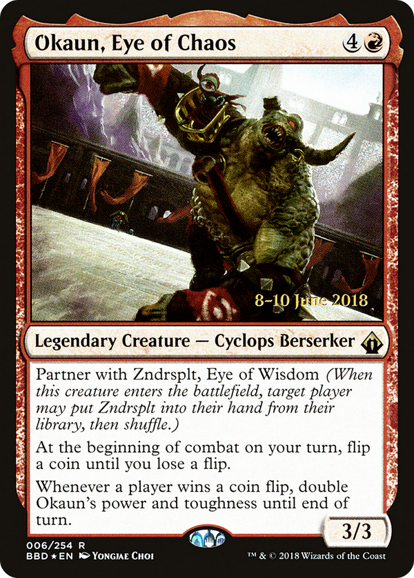 Okaun, Eye of Chaos (LARP-06S) - Battlebond Promos Foil