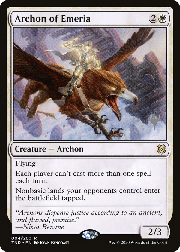 Archon of Emeria (PPZNR-004) - Zendikar Rising Promos Foil