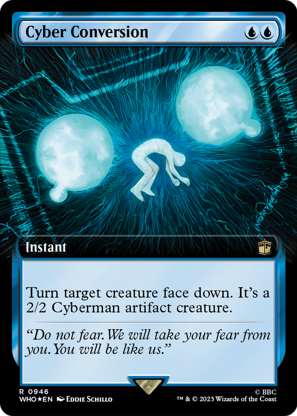 Cyber Conversion (Extended Art) (Surge Foil) (WHO-946) - Doctor Who: (Extended Art) Foil