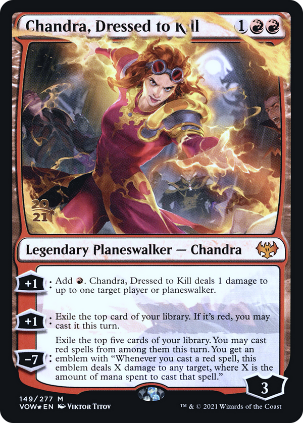 Chandra, Dressed to Kill (PRE-149) - Innistrad: Crimson Vow Promos Foil