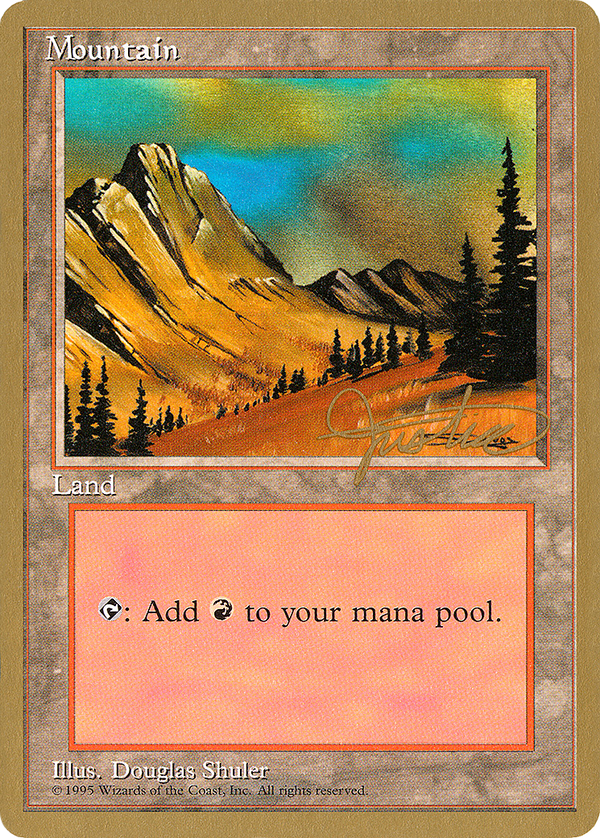 Mountain (C) - 1996 Mark Justice (4ED) (WCD-) - Pro Tour Collector Set