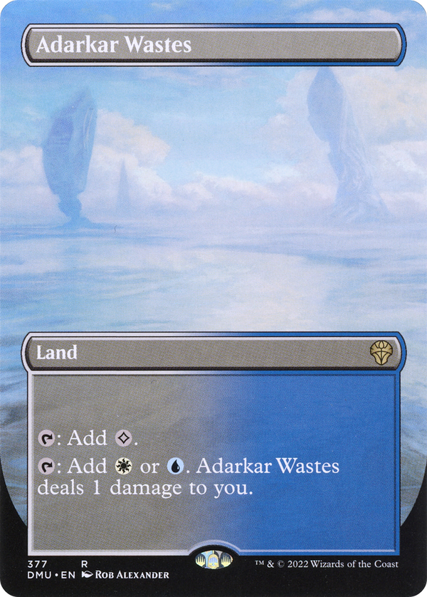 Adarkar Wastes (Borderless) (DMU-377) - Dominaria United Foil
