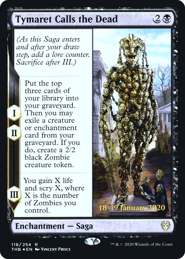 Tymaret Calls the Dead (PRE-118S) - Theros Beyond Death Promos Foil