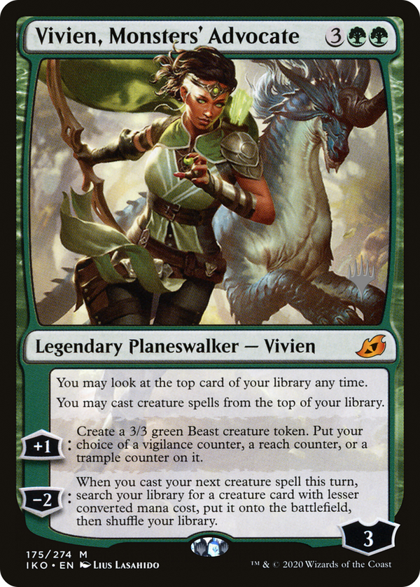 Vivien, Monsters' Advocate (PPIKO-175) - Ikoria: Lair of Behemoths Promos