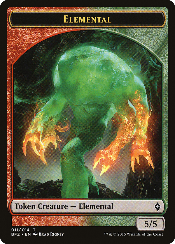Elemental Token (011) (BFZ-011) - Battle for Zendikar Tokens