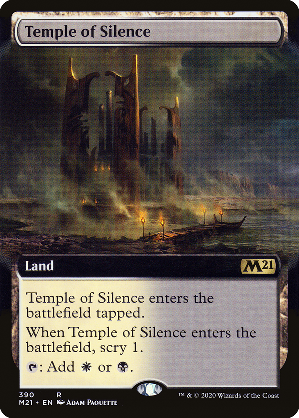 Temple of Silence (Extended Art) (M21-390) - Core Set 2021: (Extended Art) Foil