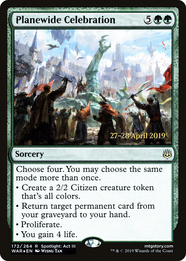 Planewide Celebration (PRE-172S) - War of the Spark Promos Foil