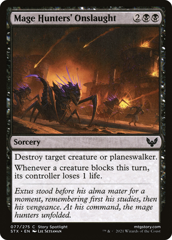 Mage Hunters' Onslaught (STX-077) - Strixhaven: School of Mages Foil