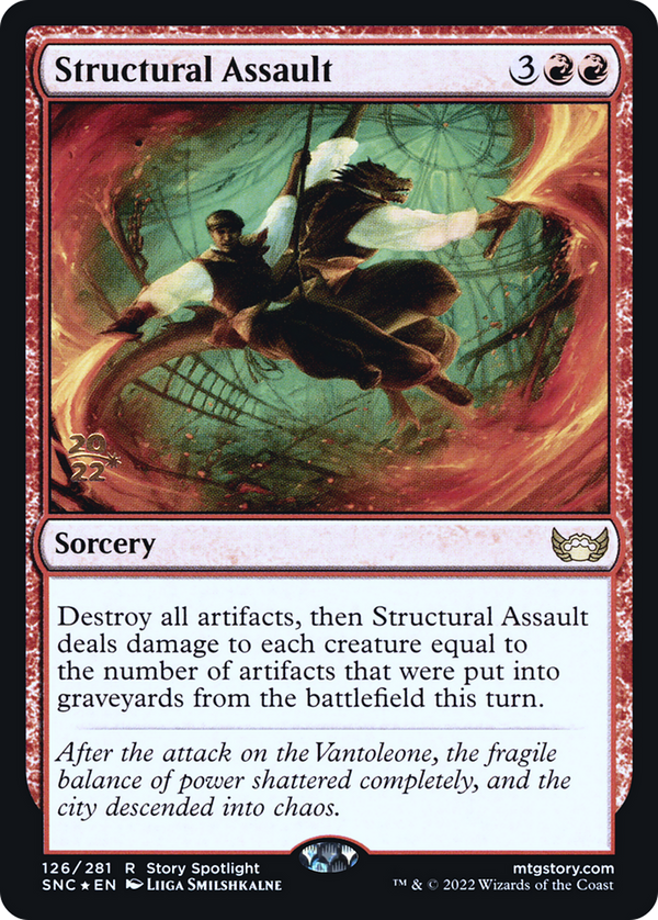 Structural Assault (PRE-126) - Streets of New Capenna Promos Foil