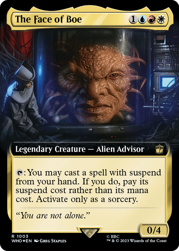 The Face of Boe (Extended Art) (Surge Foil) (WHO-1003) - Doctor Who: (Extended Art) Foil