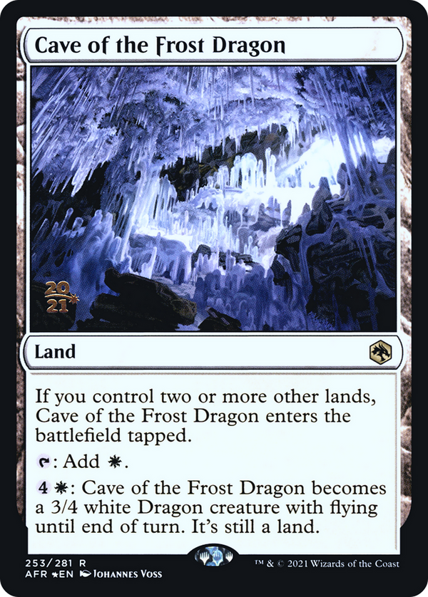 Cave of the Frost Dragon (PRE-253S) - Adventures in the Forgotten Realms Promos Foil