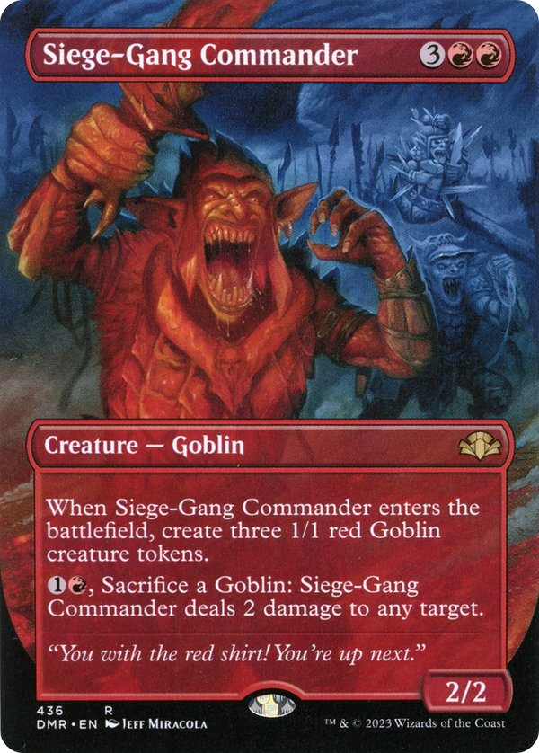 Siege-Gang Commander (Borderless) (DMR-436) - Dominaria Remastered