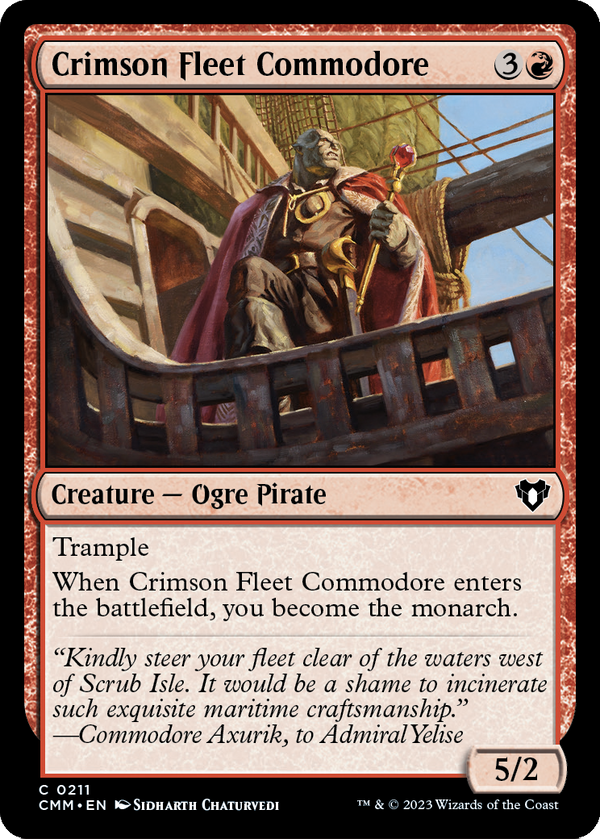Crimson Fleet Commodore (CMM-211) - Commander Masters