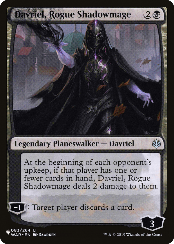 Davriel, Rogue Shadowmage (LIST-WAR-83) - The List
