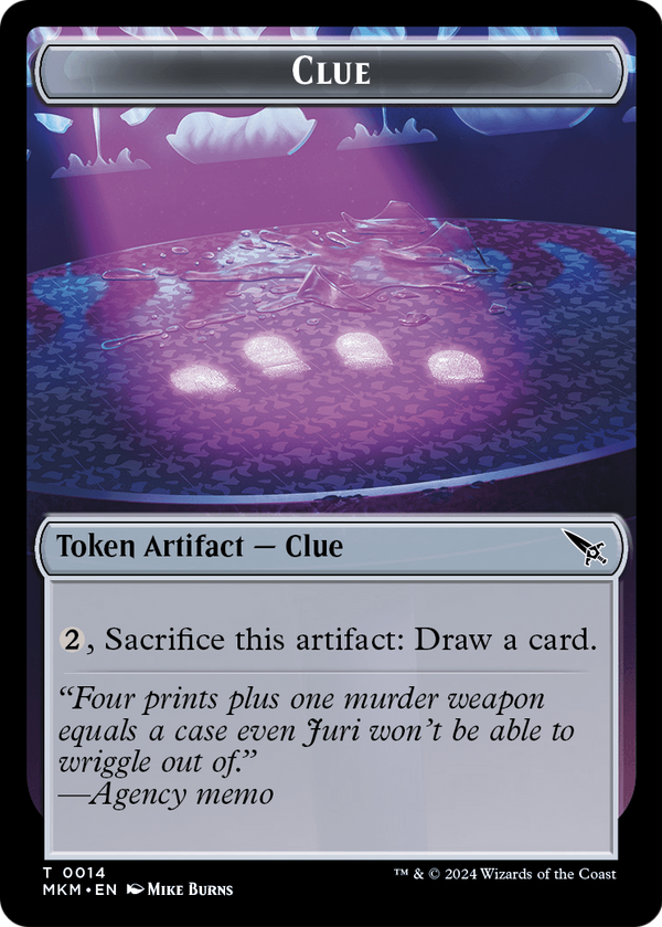 Clue (TMKM-014) - Murders at Karlov Manor Tokens Foil