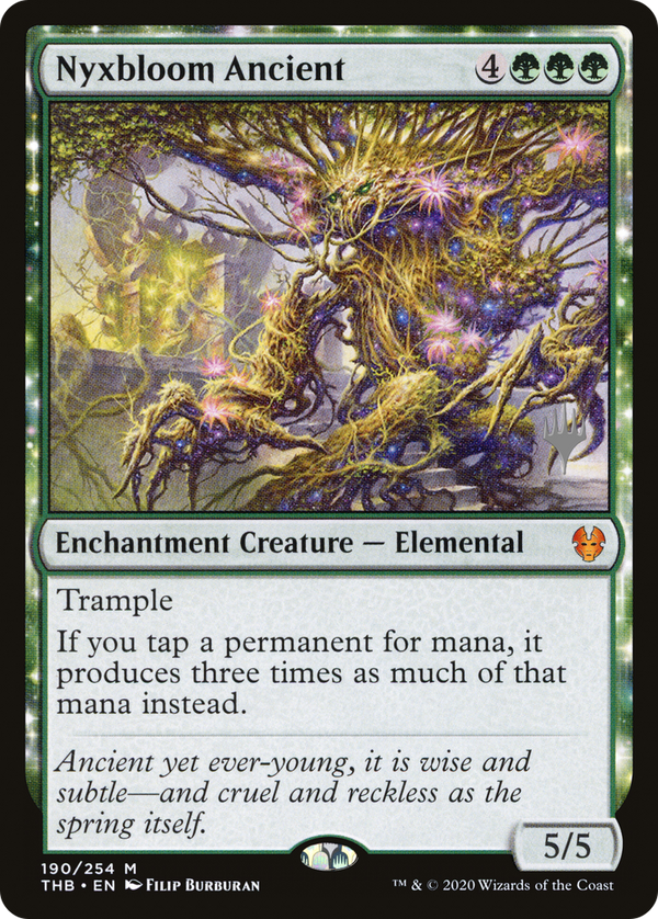 Nyxbloom Ancient (PPTHB-190) - Theros Beyond Death Promos: (enchantment)