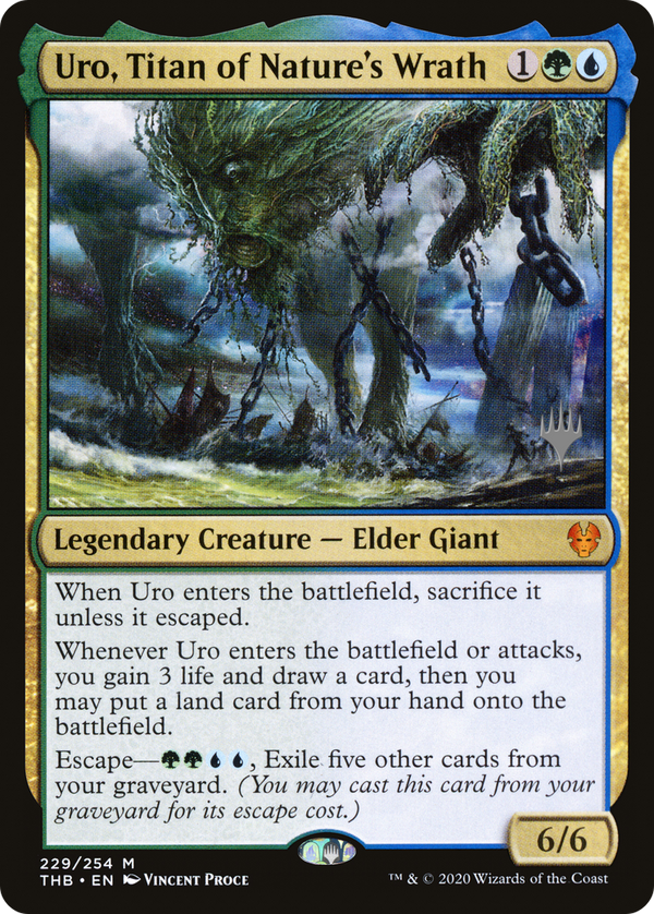 Uro, Titan of Nature's Wrath (PPTHB-229) - Theros Beyond Death Promos Foil