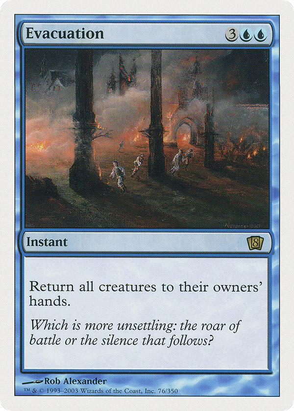 Evacuation (8ED-076) - 8th Edition Foil