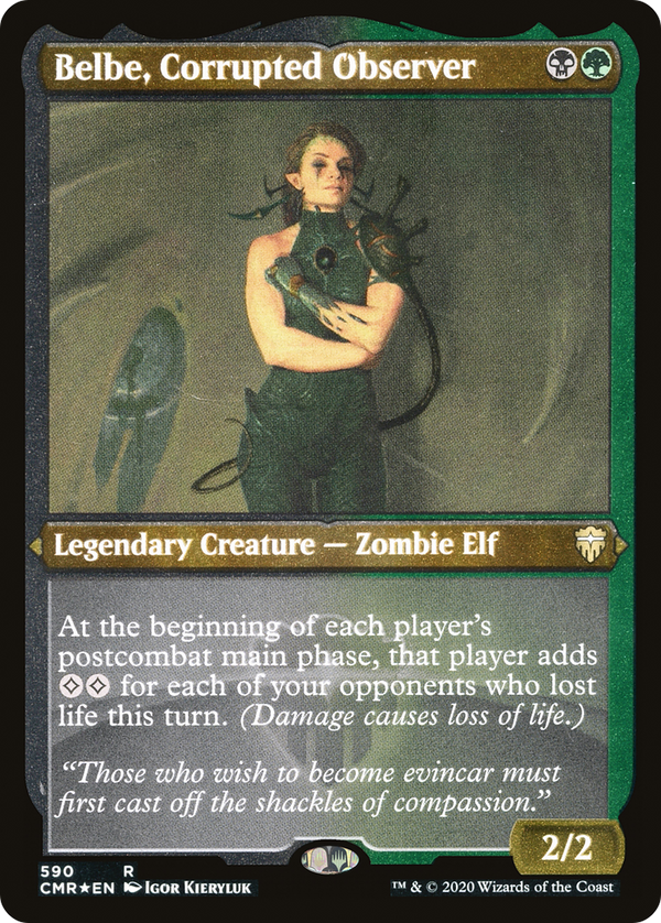 Belbe, Corrupted Observer (Foil Etched) (CMR-590) - Commander Legends Foil