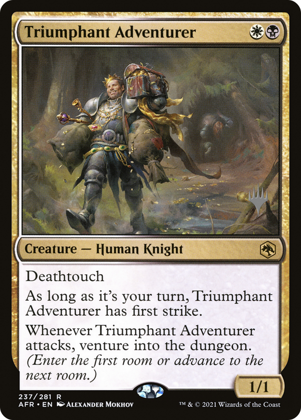 Triumphant Adventurer (PPAFR-237) - Adventures in the Forgotten Realms Promos