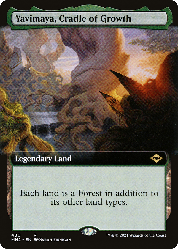 Yavimaya, Cradle of Growth (Extended Art) (MH2-480) - Modern Horizons 2: (Extended Art) Foil