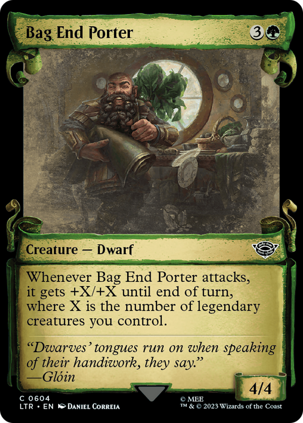 Bag End Porter (Showcase Scrolls) (LTR-604) - The Lord of the Rings: Tales of Middle-earth: (Showcase)