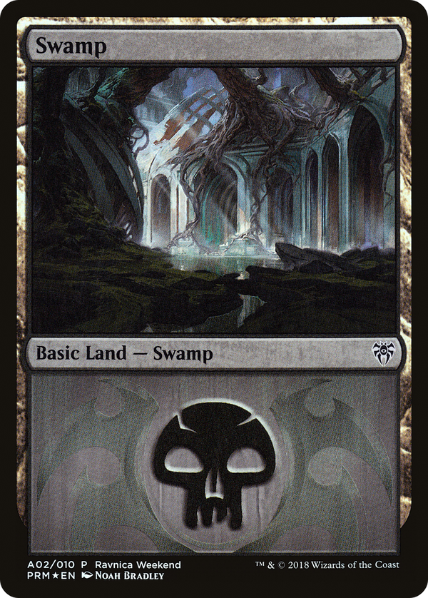 Swamp - Dimir (A02) (LARP-A02) - GRN Ravnica Weekend Foil