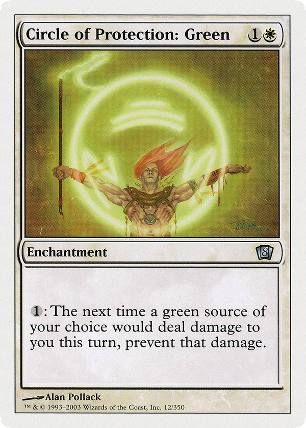 Circle of Protection: Green (8ED-012) - 8th Edition