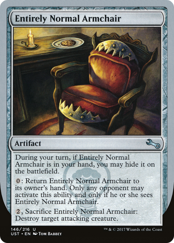 Entirely Normal Armchair (UST-146) - Unstable Foil