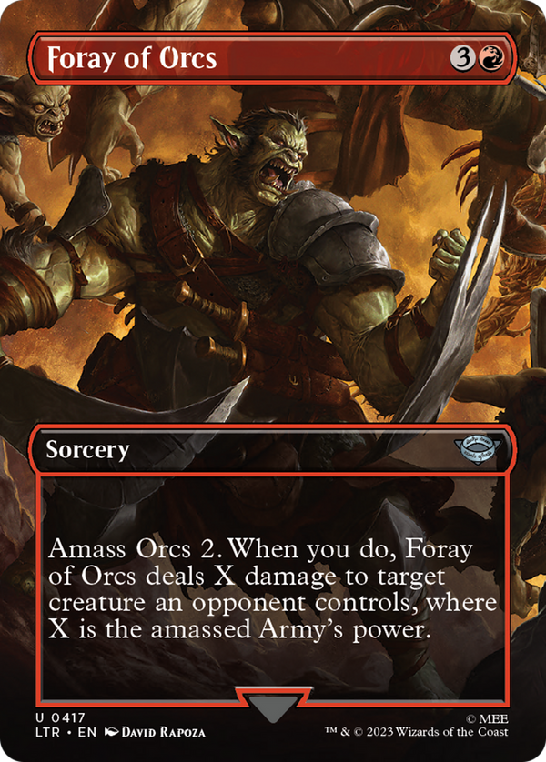 Foray of Orcs (Borderless) (LTR-417) - The Lord of the Rings: Tales of Middle-earth