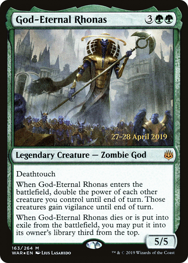 God-Eternal Rhonas (PRE-163S) - War of the Spark Promos Foil