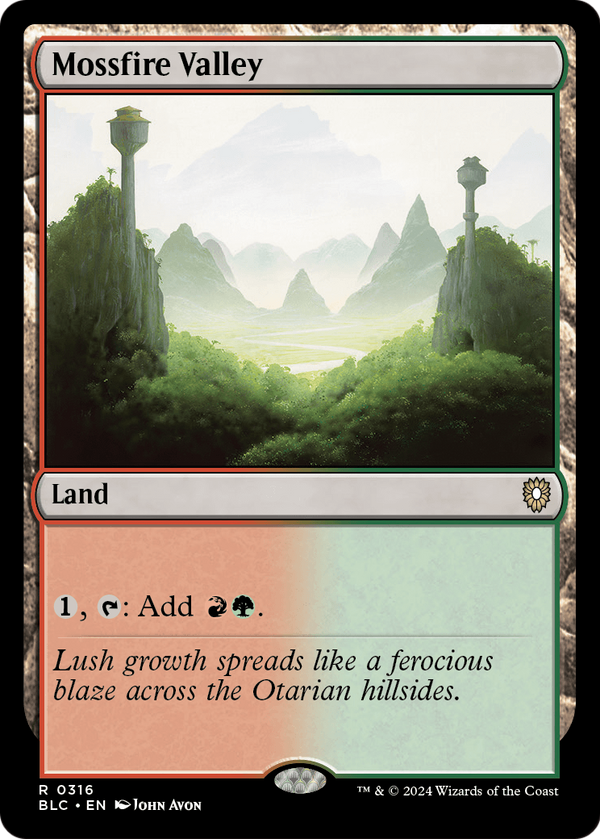 Mossfire Valley (BLC-316) - Bloomburrow Commander