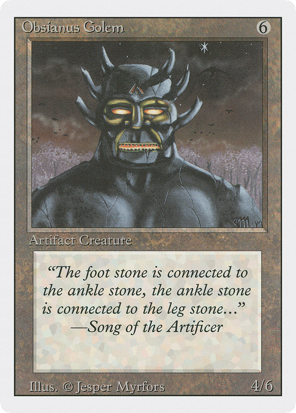 Obsianus Golem (3ED-) - Revised Edition