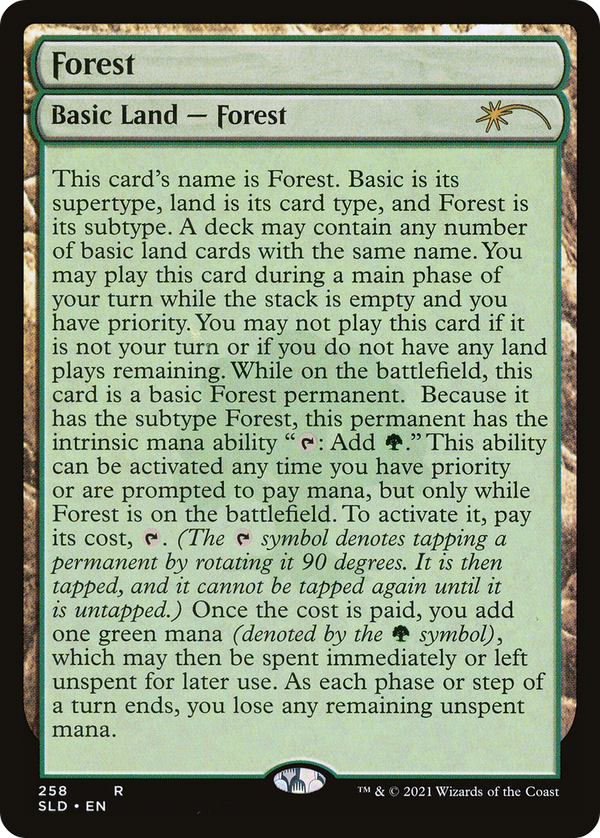 Forest (258) (Full-Text Lands) (SLD-258) - Secret Lair Drop