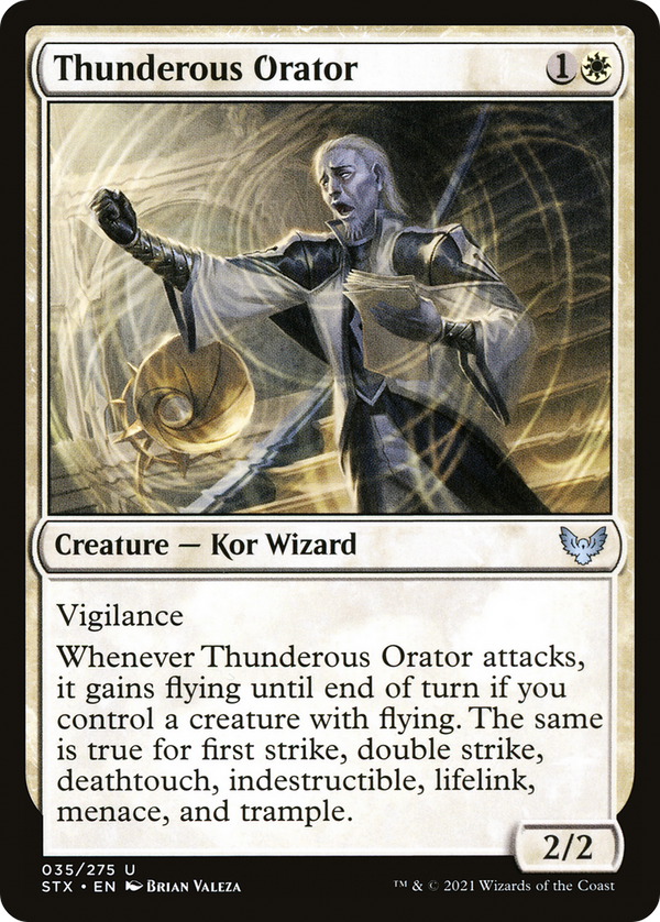 Thunderous Orator (STX-035) - Strixhaven: School of Mages Foil