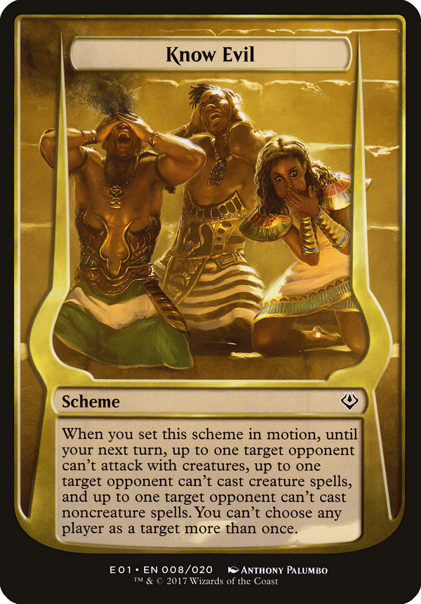 Know Evil (Archenemy: Nicol Bolas) (OVER-08★) - Archenemy: Nicol Bolas Schemes