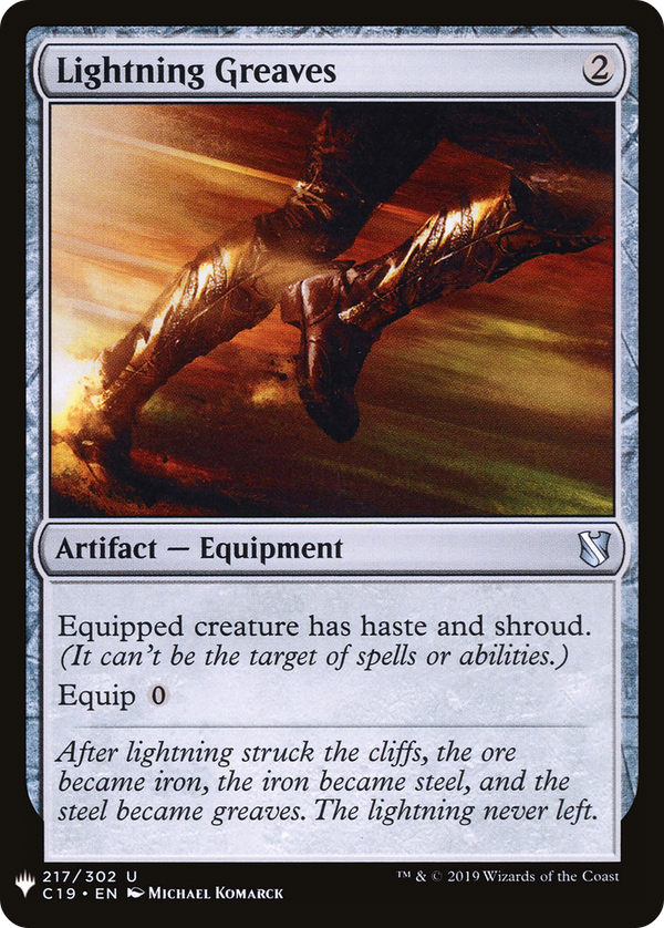 Lightning Greaves (C19) (LIST-C19-217) - The List